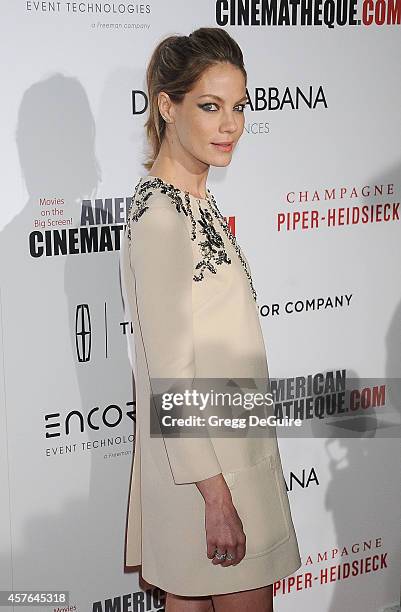 Actress Michelle Monaghan attends the 28th American Cinematheque Award honoring Matthew McConaughey at The Beverly Hilton Hotel on October 21, 2014...