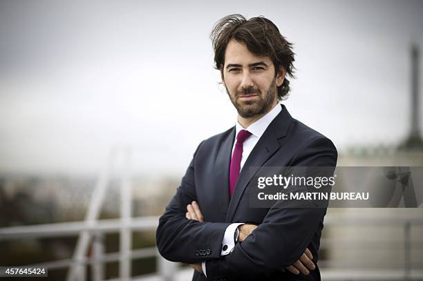 French lawyer Antonin Levy poses on October 22, 2014 in Paris. AFP PHOTO MARTIN BUREAU