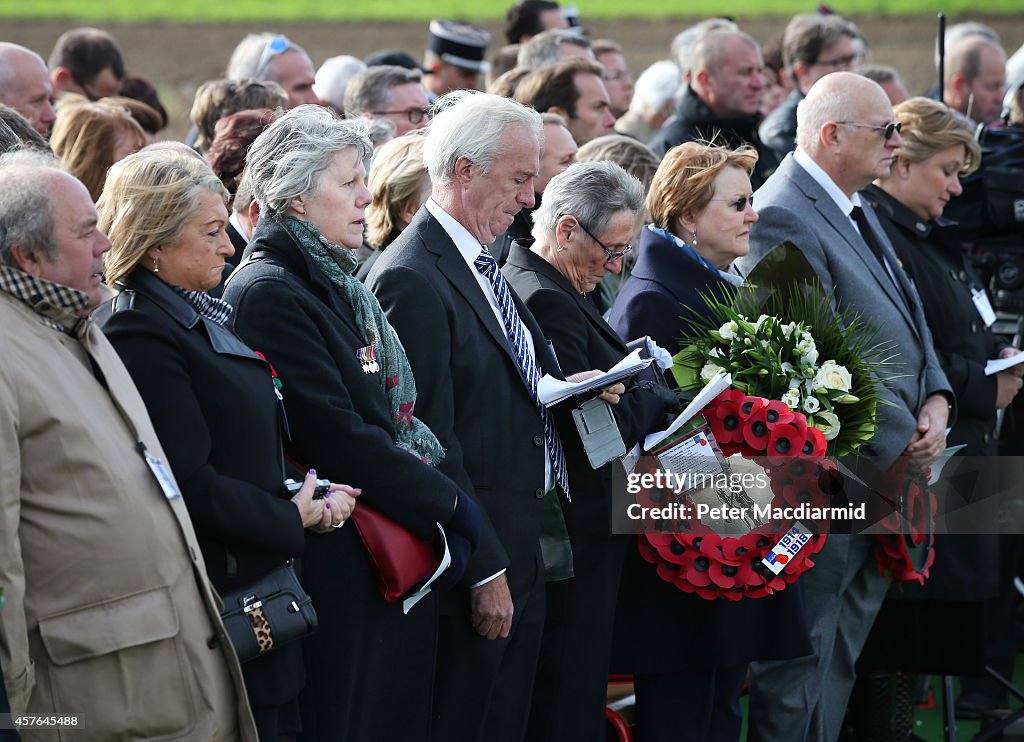 Remains Of Fifteen British WW1 Soldiers Re-interred In Northern France