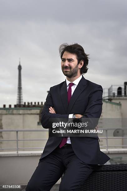 French lawyer Antonin Levy poses on October 22, 2014 in Paris. AFP PHOTO MARTIN BUREAU