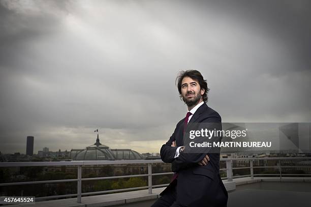 French lawyer Antonin Levy poses on October 22, 2014 in Paris. AFP PHOTO MARTIN BUREAU