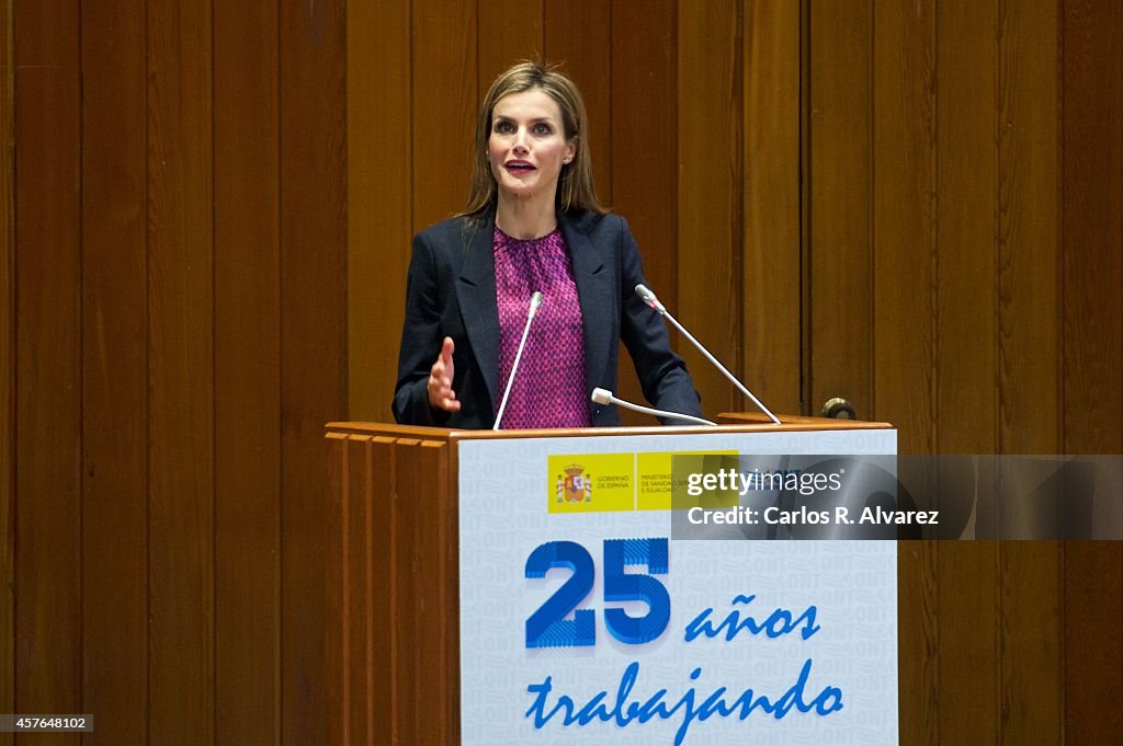 Queen Letizia Of Spain Attends The 25th Anniversary Ceremony of the Spanish National Transplant Organization