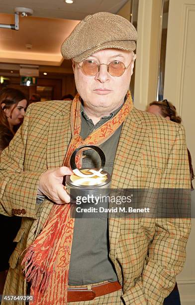 Andy Partridge, winner of the Q Songwriter award, poses in the press room at the Xperia Access Q Awards at The Grosvenor House Hotel on October 22,...