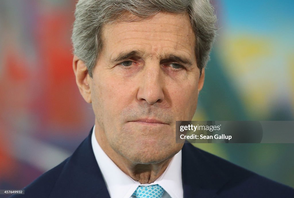US Secretary Of State Kerry Visits Berlin