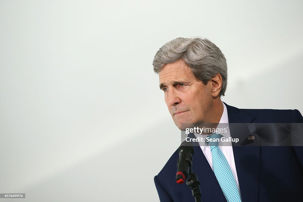 US Secretary Of State Kerry Visits Berlin