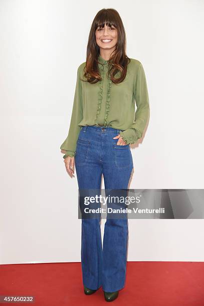 Alessandra Mastronardi attends 'Doppia Difesa' Photocall during the 9th Rome Film Festival at Auditorium Parco Della Musica on October 22, 2014 in...