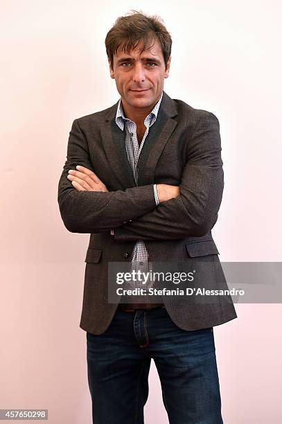 Adriano Giannini attends the 'Doppia Difesa' Photocall during the 9th Rome Film Festival on October 22, 2014 in Rome, Italy.