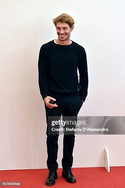 Giorgio Pasotti attends the 'Doppia Difesa' Photocall during the 9th Rome Film Festival on October 22, 2014 in Rome, Italy.
