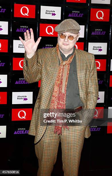 Andy Partridge poses for photos in front of the worlds first digital branding board from Sony at the Xperia Access Q Awards at The Grosvenor House...