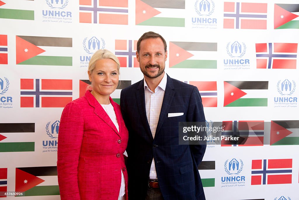 Crown Prince Haakon And Crown Princess Mette-Marit Of Norway Visit Amman, Jordan