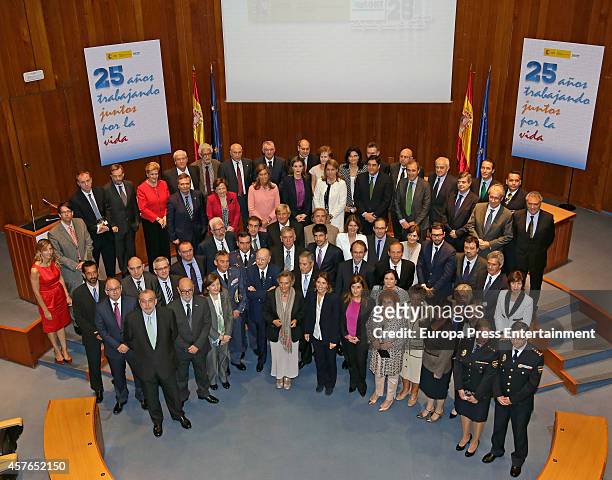 Queen Letizia of Spain attends the 25th Anniversary of the Spanish Transplant Organization on October 22, 2014 in Madrid, Spain.