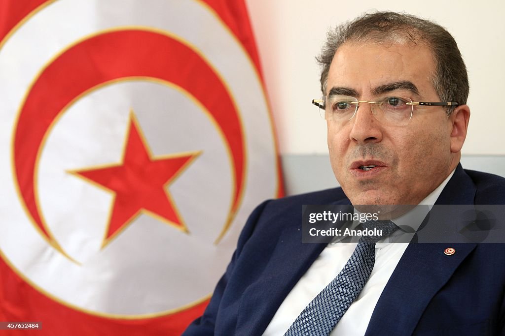 Tunisian Foreign Minister Mongi Hamdi in Istanbul, Turkey