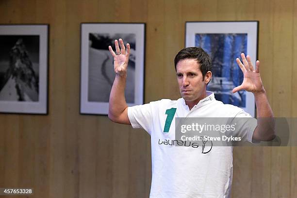 Mike Jankowski speaks with junior coaches at Timberline Lodge on October 21, 2014 in Portland, Oregon.