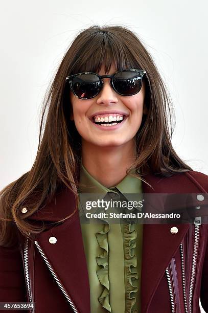 Alessandra Mastronardi attends 'Doppia Difesa' Photocall during the 9th Rome Film Festival at Auditorium Parco Della Musica on October 22, 2014 in...