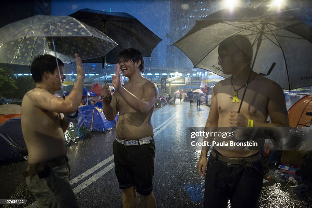 Students Continue To Protest In Hong Kong Following Negotiation Talks