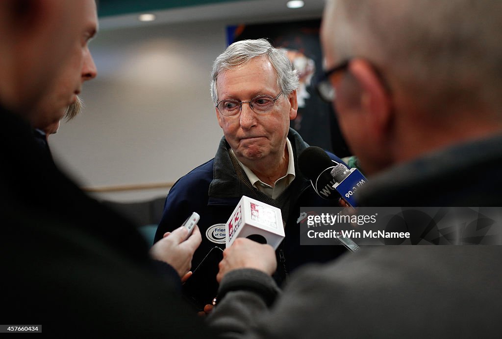 Mitch McConnell Campaigns In Kentucky Ahead Of Midterm Election