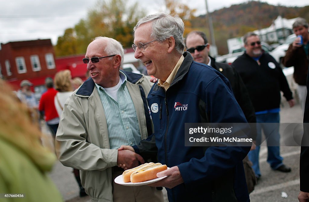 Mitch McConnell Campaigns In Kentucky Ahead Of Midterm Election