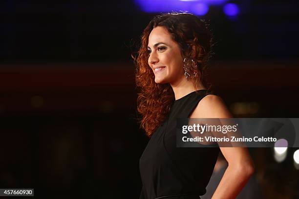 Enrica Guidi attends the 'Fino A Qui Tutto Bene' Red Carpet during the 9th Rome Film Festival on October 22, 2014 in Rome, Italy.