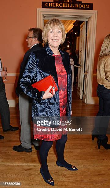 Emma Soames attends the launch of Boris Johnson's new book "The Churchill Factor: How One Man Made History" at Dartmouth House on October 22, 2014 in...
