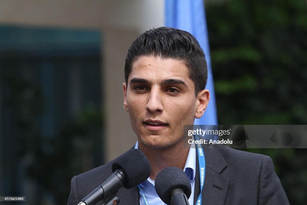 UNRWA's goodwill ambassador Mohammed Assaf's press release