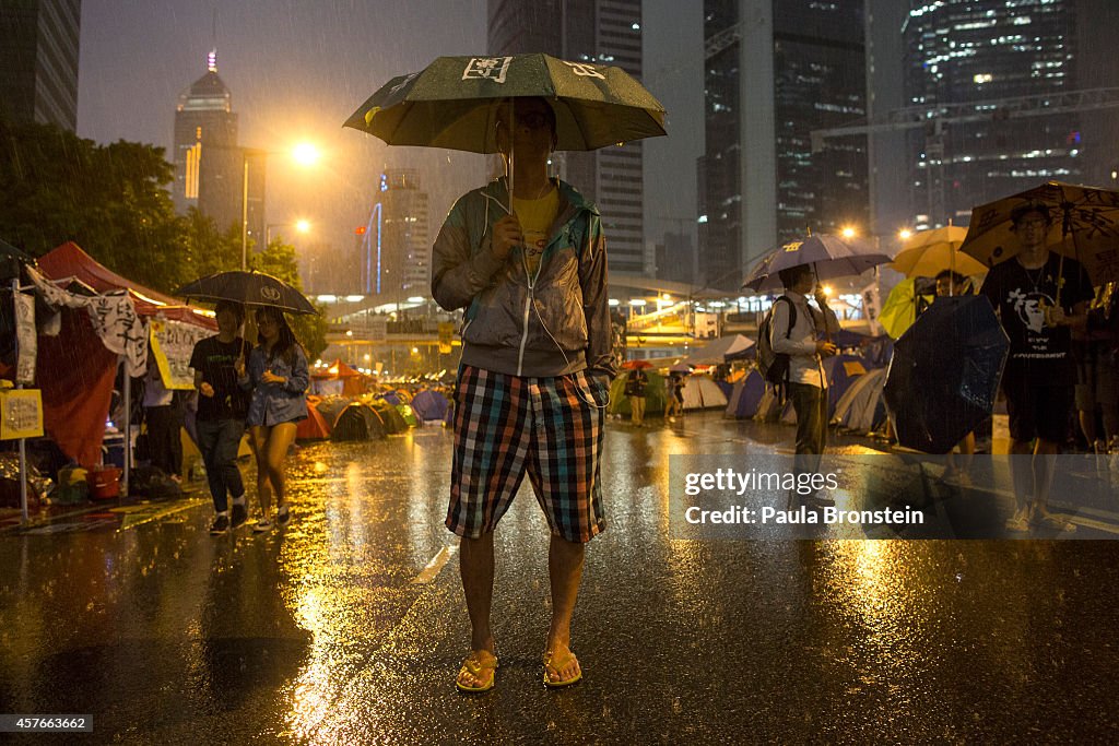 Students Continue To Protest In Hong Kong Following Negotiation Talks