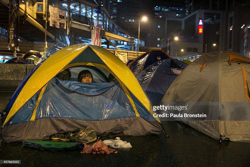 Students Continue To Protest In Hong Kong Following Negotiation Talks