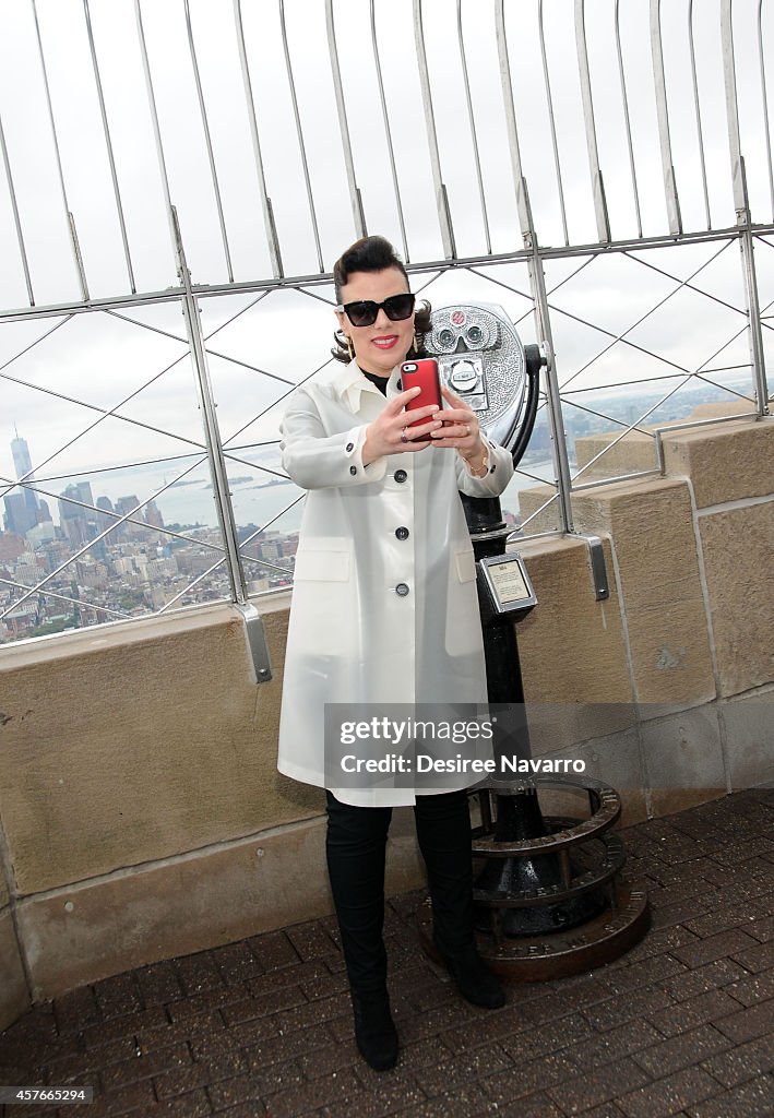 Debi Mazar Lights The Empire State Building In Honor Of The New York Police & Fire Widow's And Children Benefit Fund