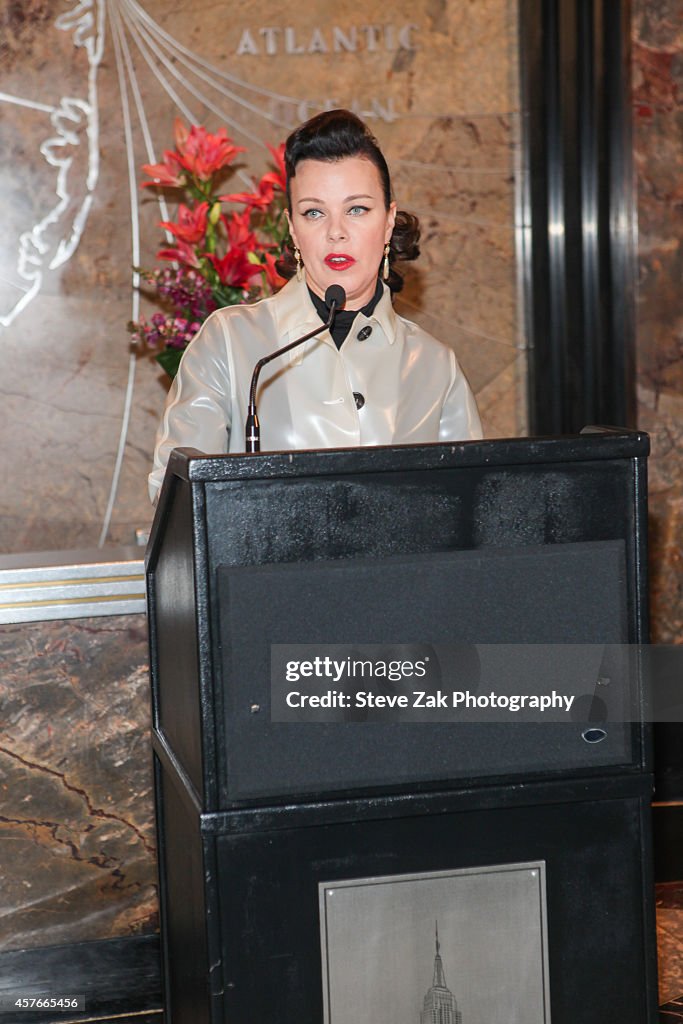 Debi Mazar Lights The Empire State Building In Honor Of The New York Police & Fire Widow's And Children Benefit Fund