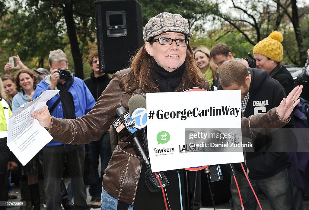 George Carlin Way Street Sign Unveiling