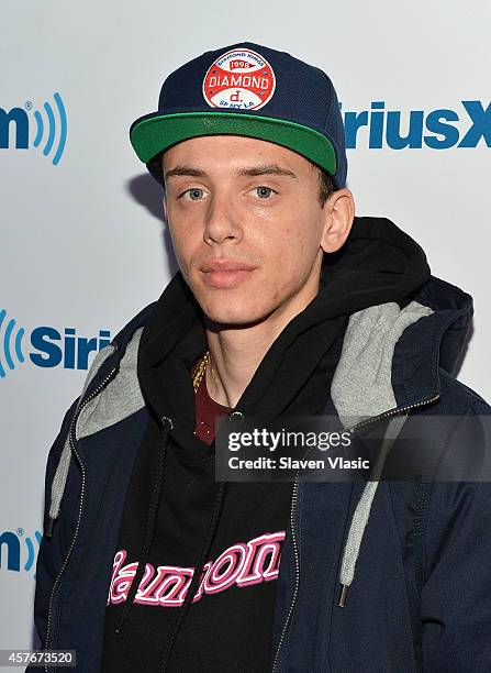 Rapper Logic visits SiriusXM Studios on October 22, 2014 in New York City.