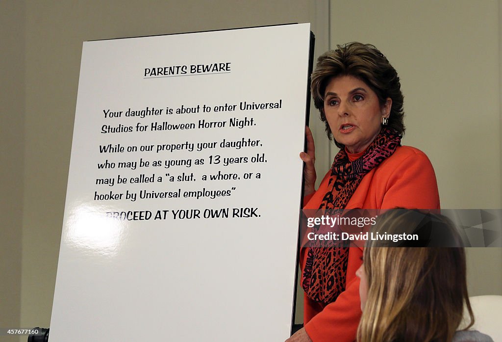 Gloria Allred News Conference