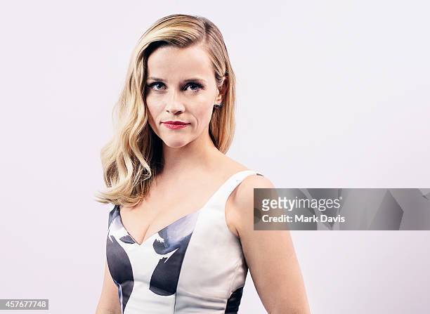 Actress Reese Witherspoon poses for a portrait at the 28th American Cinematheque Award Honoring Matthew McConaughey on October 21, 2014 in Beverly...