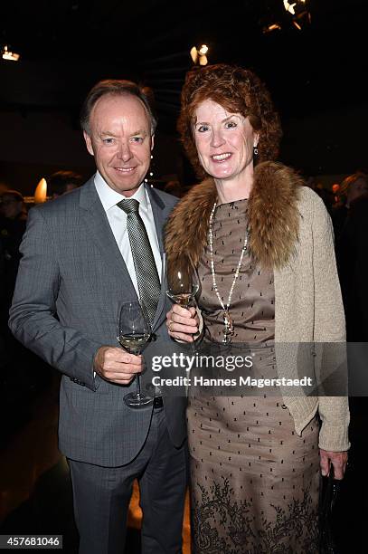 Ian Robertson and his wife Chery Robertson attend the Eckart Witzigmann Award at BMW Museum on October 22, 2014 in Munich, Germany.