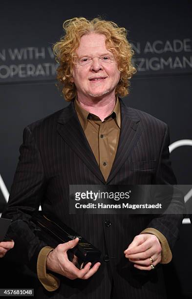 Singer Mick Hucknall attends the Eckart Witzigmann Award at BMW Museum on October 22, 2014 in Munich, Germany.