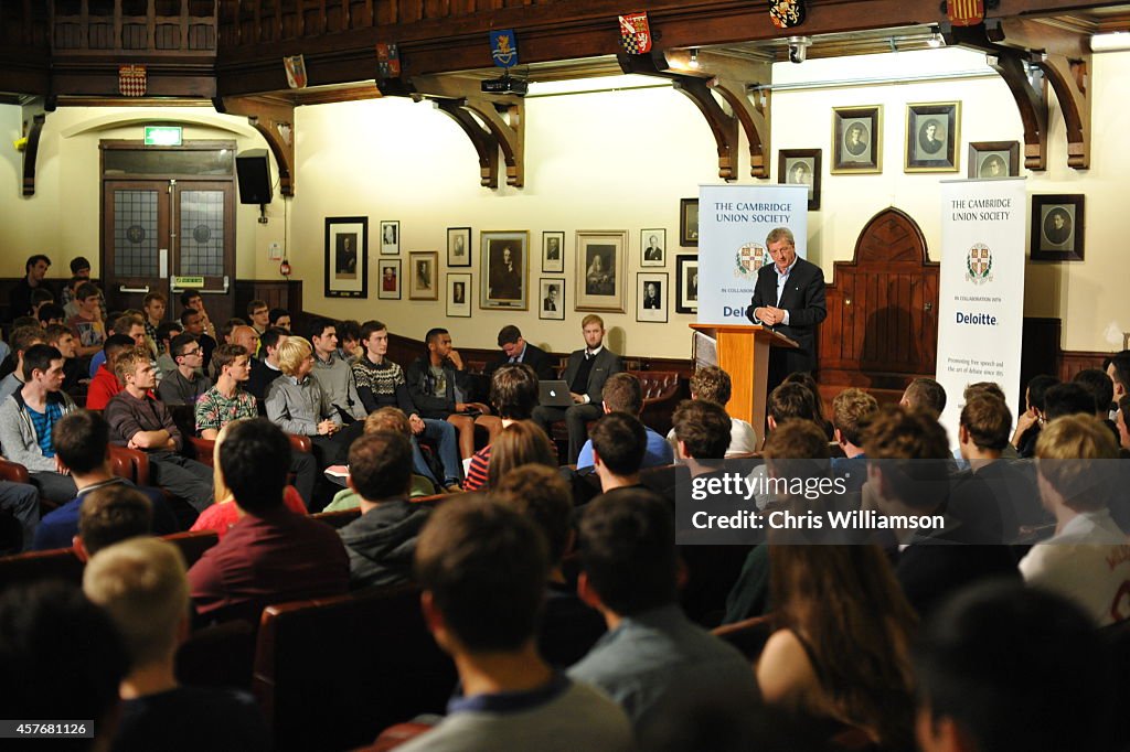 Roy Hodgson Visits The Cambridge Union