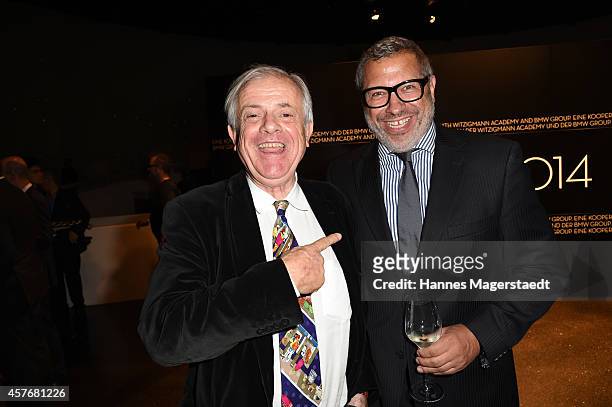 Michael Graeter and Jimmy Hartwig attends the Eckart Witzigmann Award at BMW Museum on October 22, 2014 in Munich, Germany.