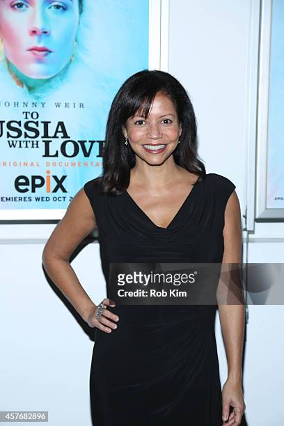 Gloria Reuben attends "Two Russia With Love" New York Premiere at The Paramount Screening Room on October 22, 2014 in New York City.