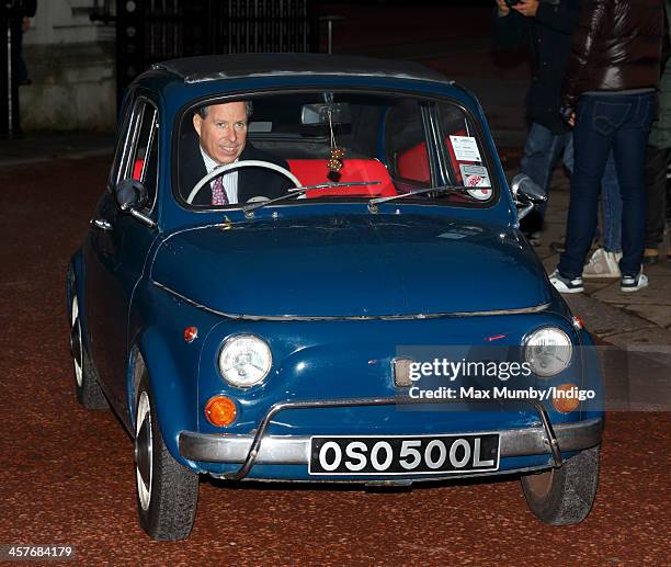 Viscount David Linley leaves Buckingham Palace after attending a Christmas Lunch hosted by Queen Elizabeth II on December 18, 2013 in London, England.