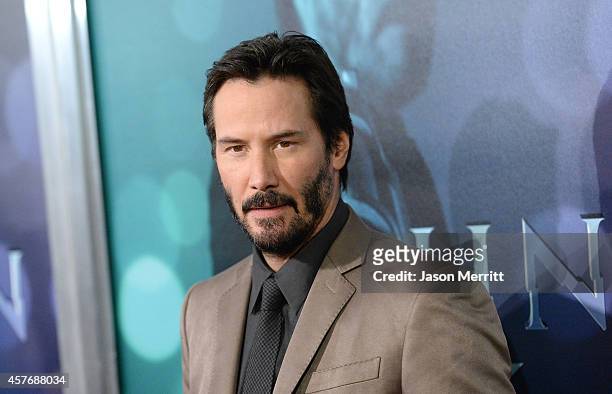 Actor Keanu Reeves attends Summit Entertainment's premiere of "John Wick" at the ArcLight Hollywood on October 22, 2014 in Hollywood, California.