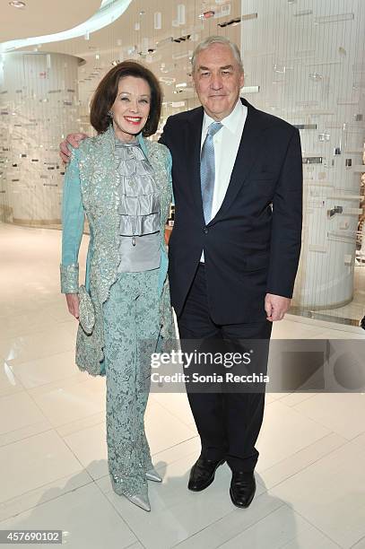 Barbara Amiel and Conrad Black attend Hudson's Bay And The Isabella Blow Foundation Present Fashion Blows at The Hudson's Bay on October 22, 2014 in...