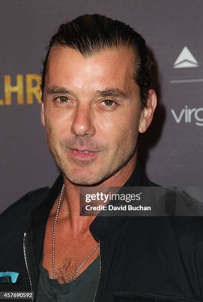 Singer Gavin Rossdale attends Delta Airlines and Virgin Atlantic red carpet event celebrating new direct route between LAX and Heathrow airports at...