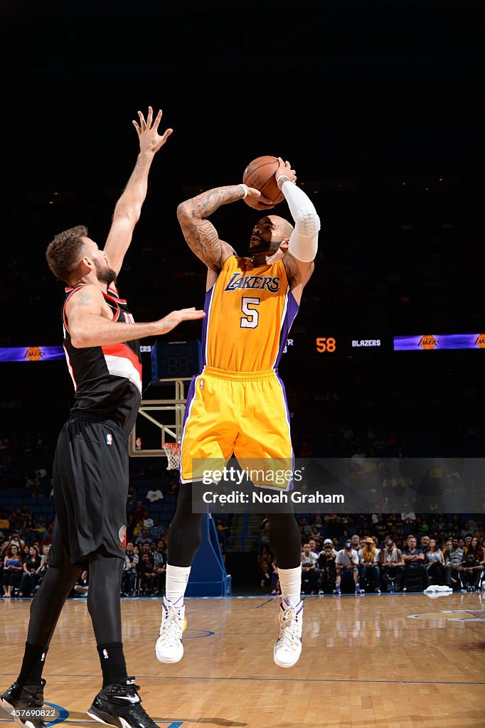 Portland Trail Blazers v Los Angeles Lakers