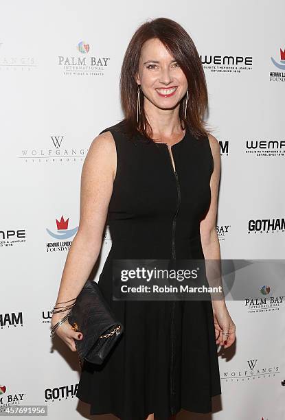 Laura Hoffman attends Gotham Magazine Celebrates Cover Star Henrik Lundqvist At Wolfgang's Steakhouse on October 22, 2014 in New York City.