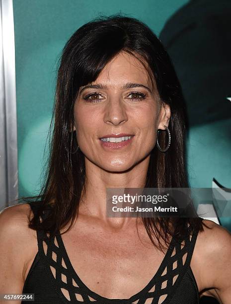 Actress Perrey Reeves attends Summit Entertainment's premiere of "John Wick" at the ArcLight Hollywood on October 22, 2014 in Hollywood, California.