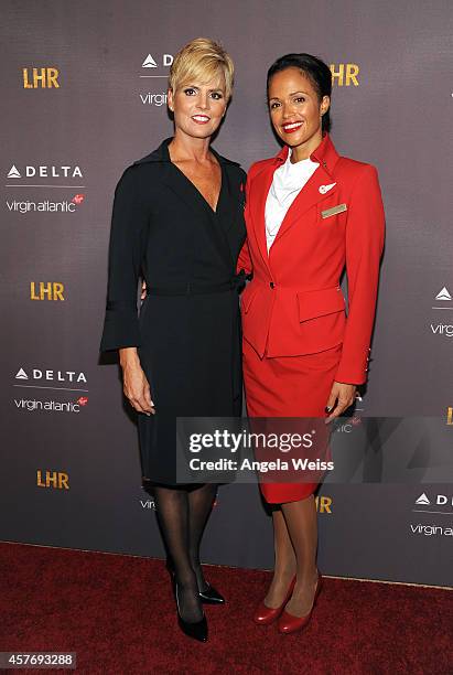 Hanna Berhane and Anne Priebe join Delta Air Lines and Virgin Atlantic for a private #flysmart celebration to toast the new direct route between LAX...