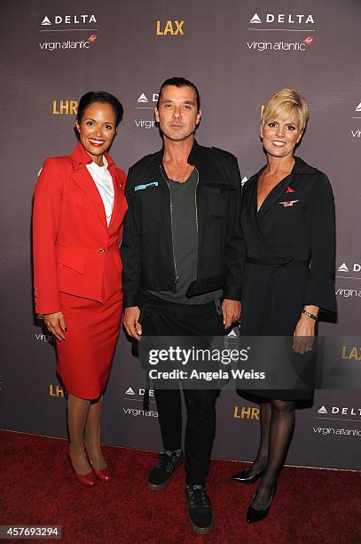 Hanna Berhane, musician Gavin Rossdale and Anne Priebe join Delta Air Lines and Virgin Atlantic for a private #flysmart celebration to toast the new...