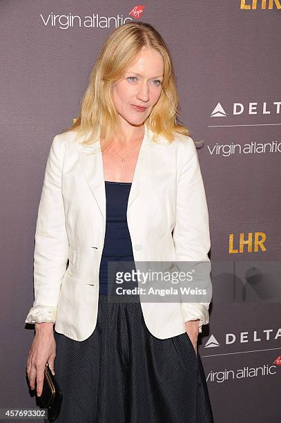 Actress Paula Malcomson joins Delta Air Lines and Virgin Atlantic for a private #flysmart celebration to toast the new direct route between LAX and...