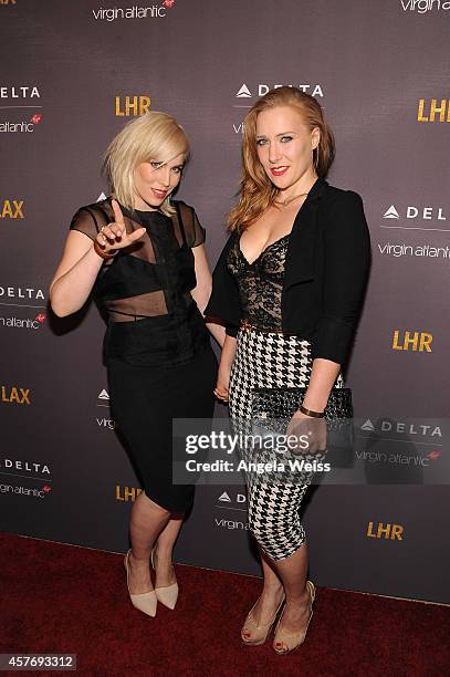 Singer/Songwriter Natasha Bedingfield and her sister Nikola Rachelle join Delta Air Lines and Virgin Atlantic for a private #flysmart celebration to...
