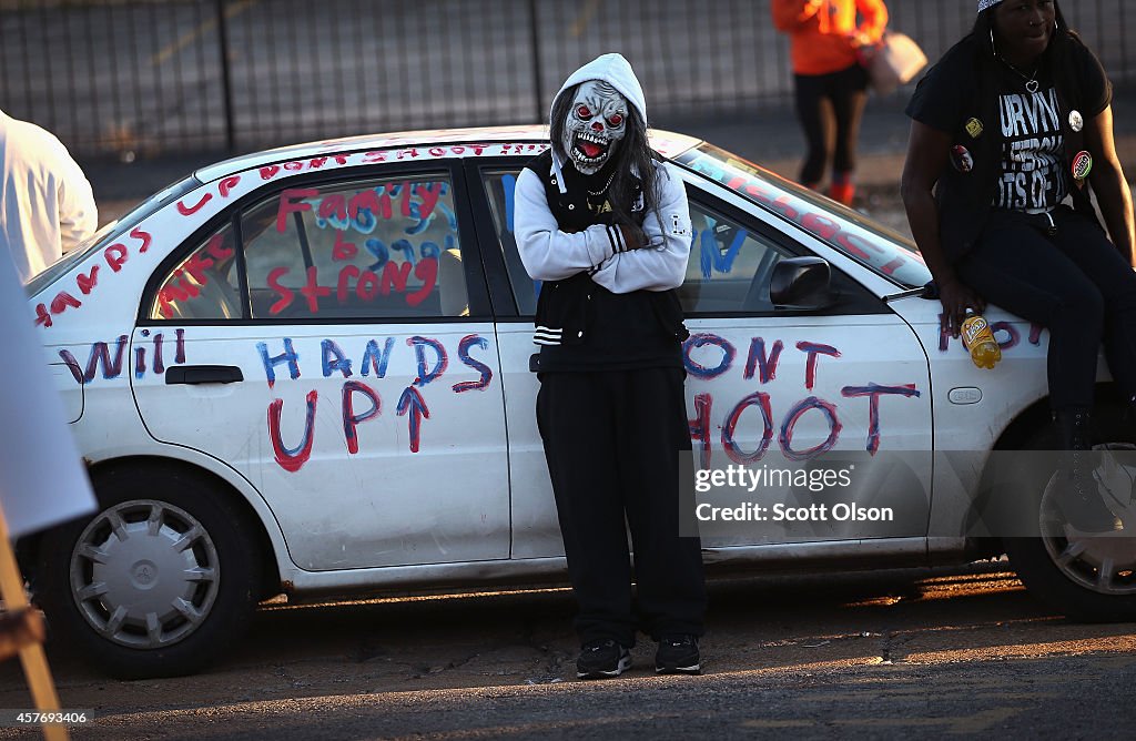 Activists March In Ferguson On Nat'l Day Of Action Against Police Brutality