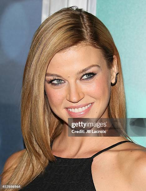 Adrianne Palicki attends Summit Entertainment's premiere of 'John Wick' at the ArcLight Theater on October 22, 2014 in Hollywood, California.